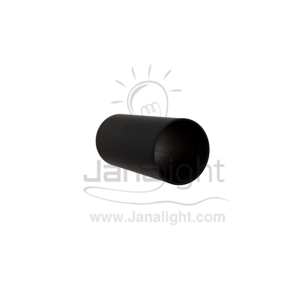 فريم سبوت سلندر مدور اسود فارغ رفيع 13سم ب6سم D55130A BK cylinder downlight frame black 13cm/6cm